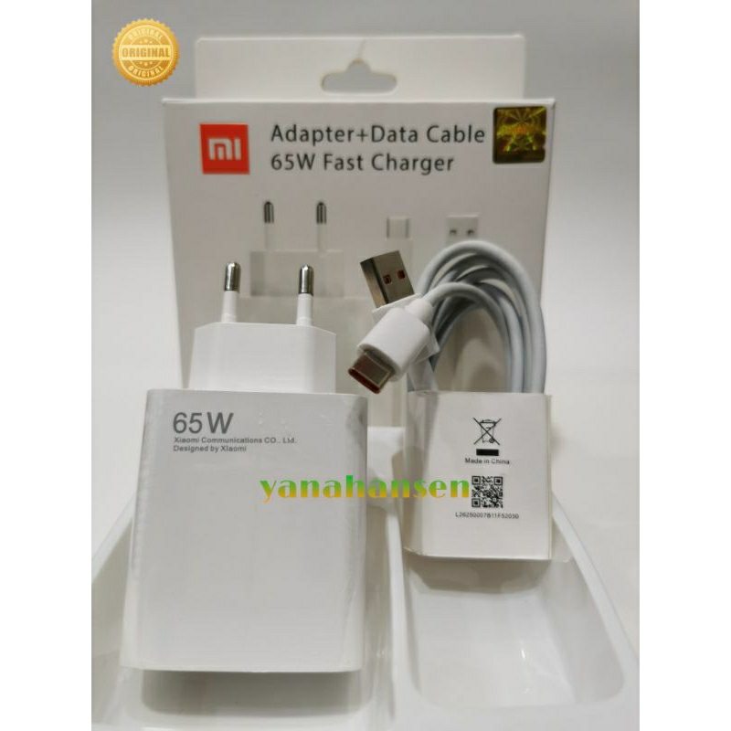 Jual Charger XIAOMI POCO X3 NFC X3 PRO ORIGINAL TURBO CHARGE FAST