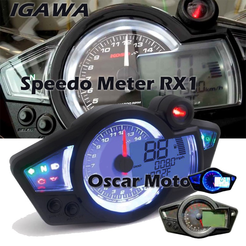 Jual Speedometer Koso RX1N Spido RX 1 Digital Spidometer Custom