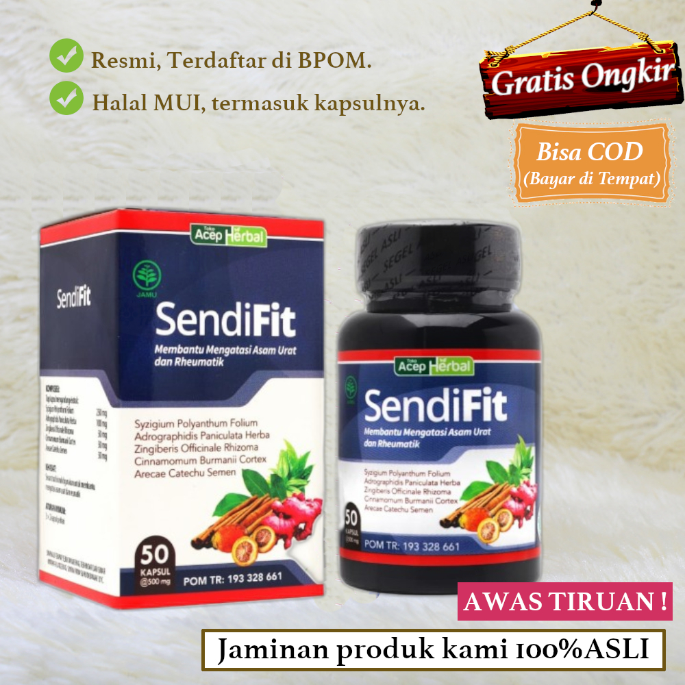 Jual Sendifit Sehat Sendi Original Asli Acep Herbal Sendivit Shopee Indonesia