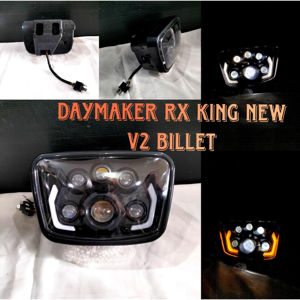 Jual Headlamp RX King Daymaker LED LTC V2 BILLET Lampu depan Reflektor