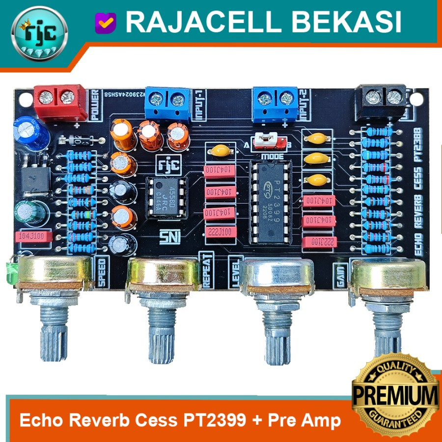 Jual Echo Reverb Cess Microphone PreAmp Mic PT2399 Efek Vocal