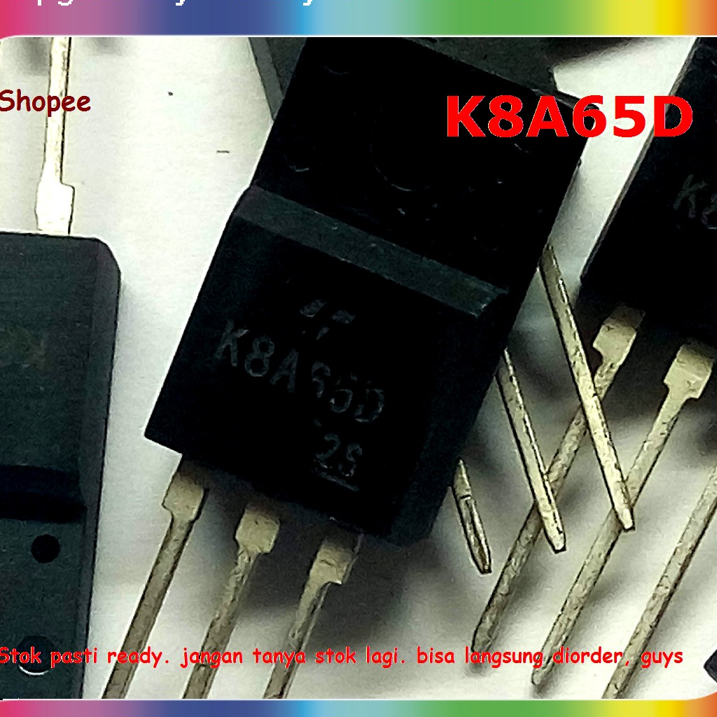 Jual Transistor 8a 650v K8a65d Nchannel Mosfet Gds Shopee Indonesia