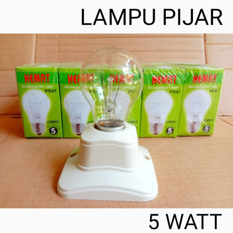 Jual Lampu Pijar 5 Watt Lampu Bohlam Lampu Kuning Shopee Indonesia