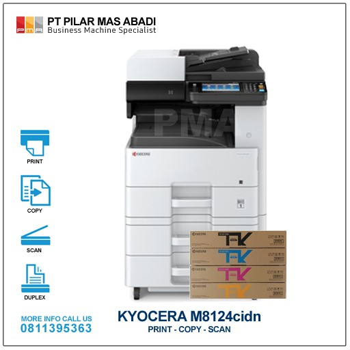 Jual Mesin Fotocopy Printer Kyocera M8124cidn Pilar Mas Official Store