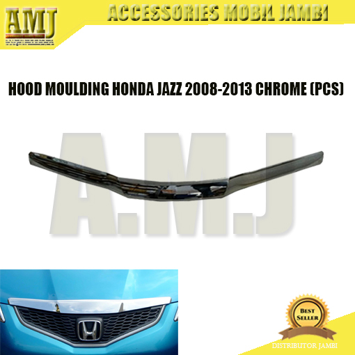 Jual HOOD MOULDING HONDA JAZZ 20082013 CHROME (PCS) Shopee Indonesia