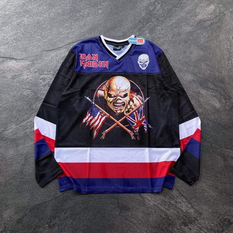 Iron Maiden Troopers Eddie Hockey Jersey Red 