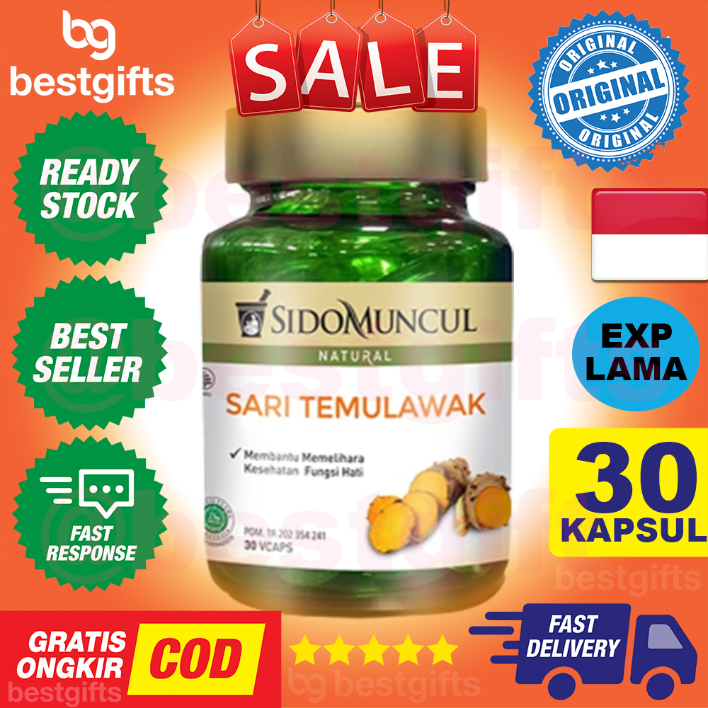 Jual Sidomuncul Sido Muncul Natural Sari Temulawak Hati Sehat Antioksidan Hepatitis 30 Vcaps 8493