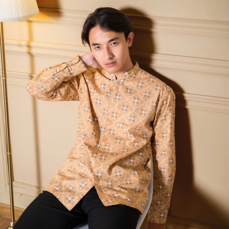Jual ALDEBARAN- 100% katun Kemeja Koko Raya Series Ansel Lengan Panjang ...