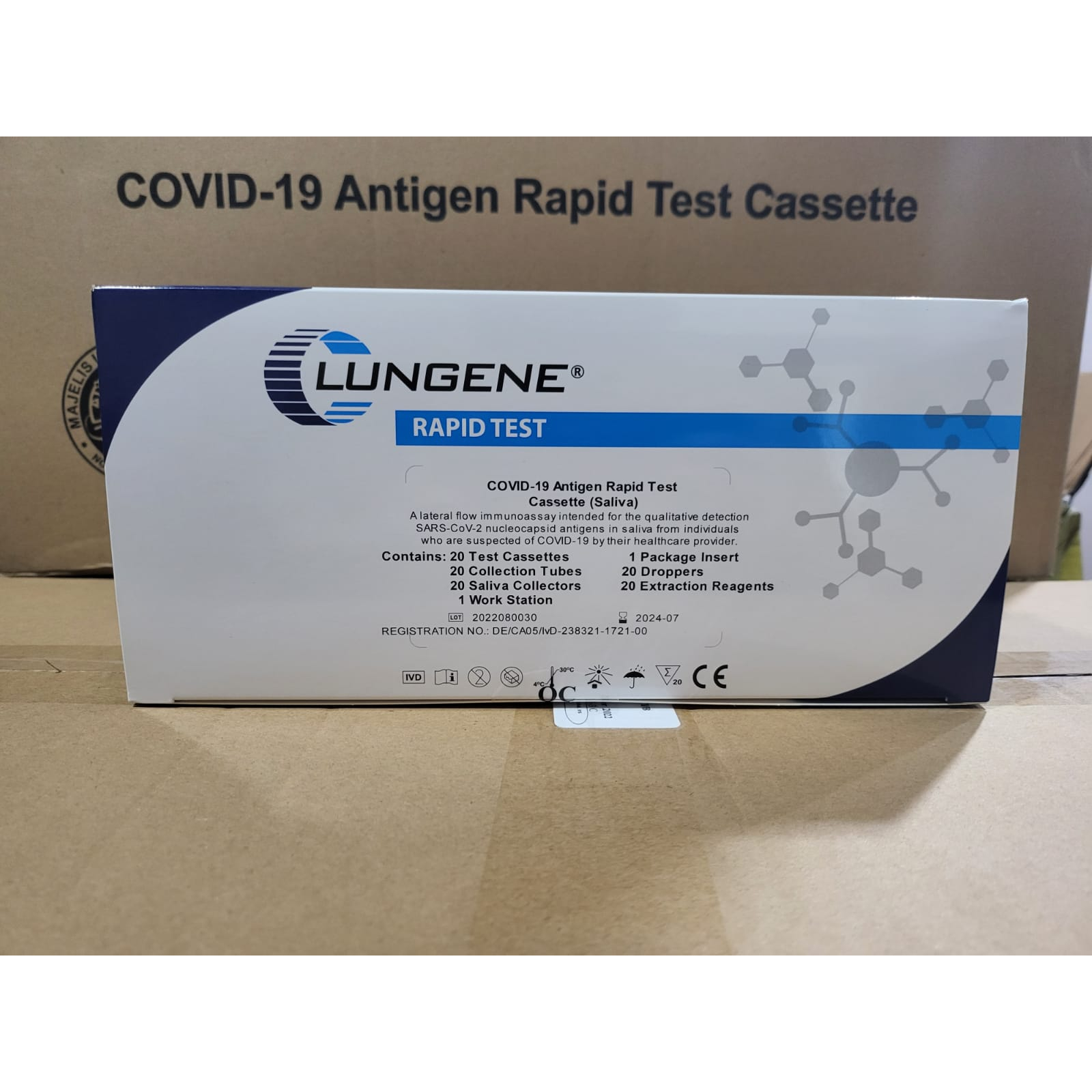 Jual Lungene Saliva Test Antigen Air Liur Original Isi Pcs Shopee