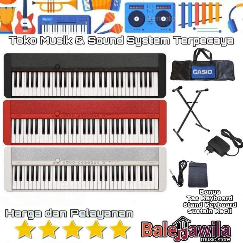 Jual New Keyboard Casio Cts Cts Ct S Keys Bk Red We Original