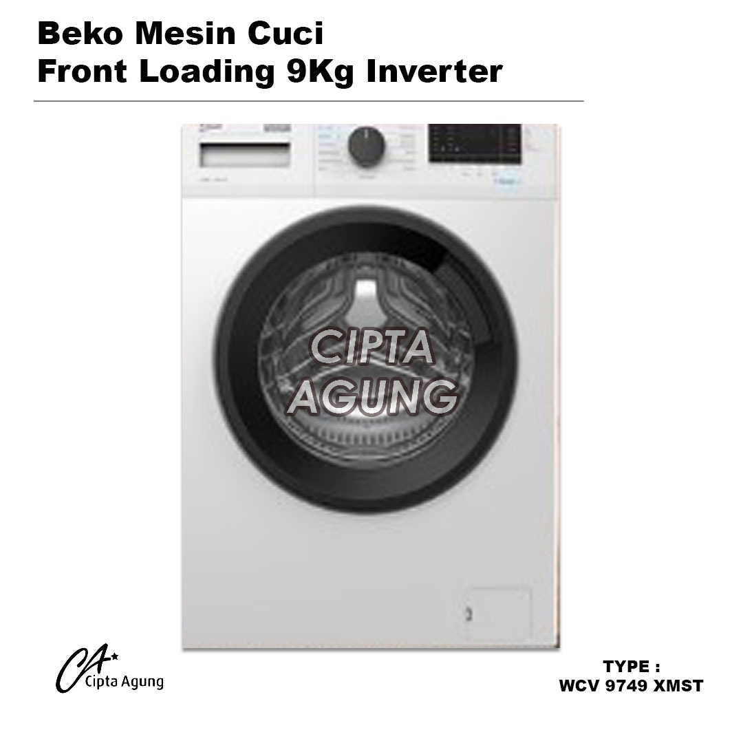 Jual Mesin Cuci Front Loading Kg Inverter Beko Wcv Xmst Wcv Xmst Shopee Indonesia