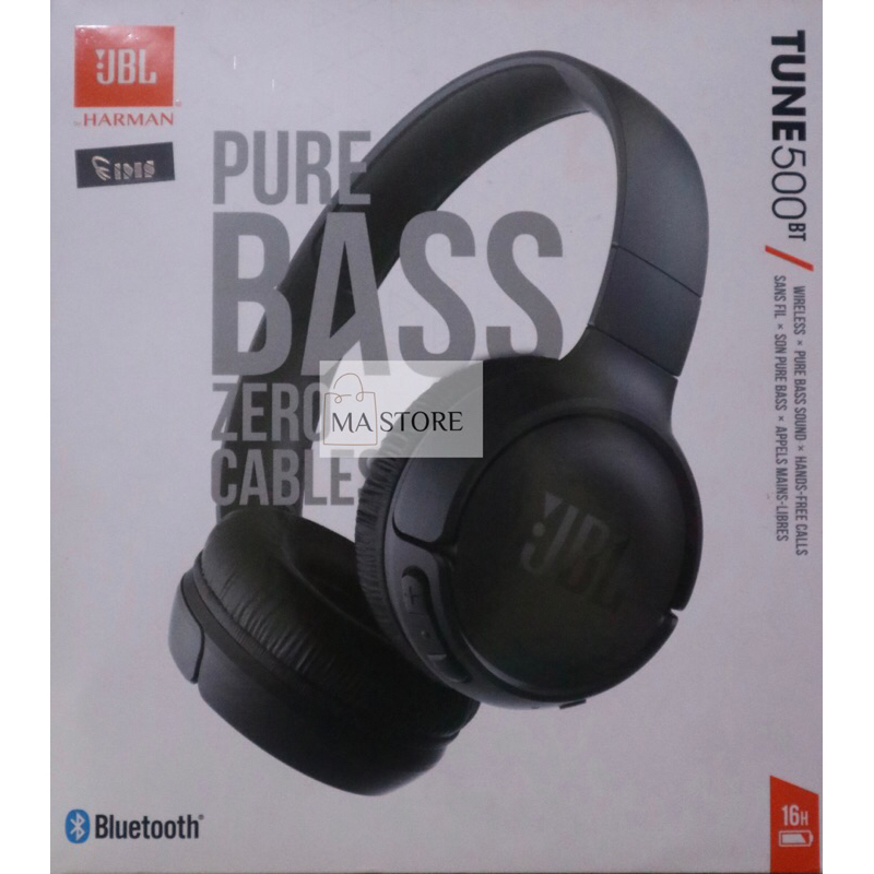 Jual JBL Tune 500 BT (prelove) wireless headphone-Black Shopee