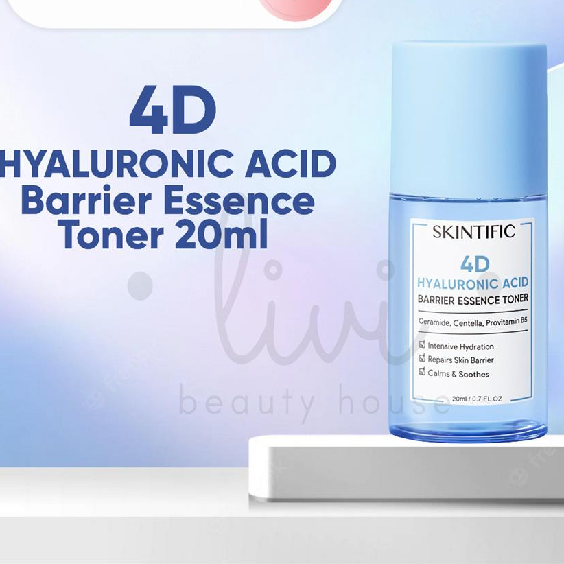 Jual Skintific 4d Hyaluronic Acid Barrier Essence Toner 20ml Shopee Indonesia 0991