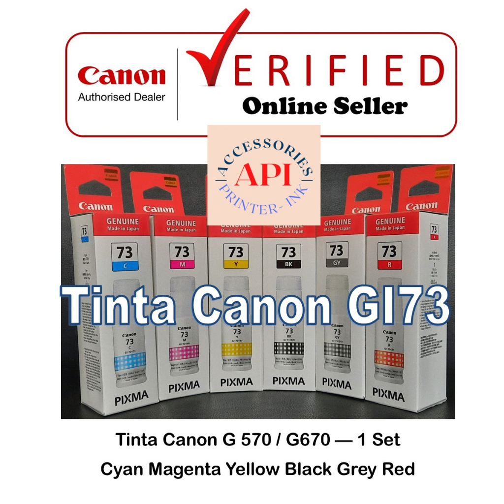 Jual Tinta Canon Gi73 Gi 73 Gi 73 1 SET Tinta Printer Canon G570 G670