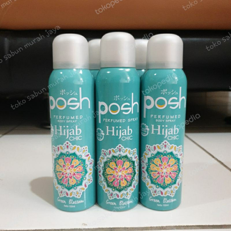 Jual Posh Perfume Spray Hijab Chic Green Blossom 150ml | Shopee Indonesia