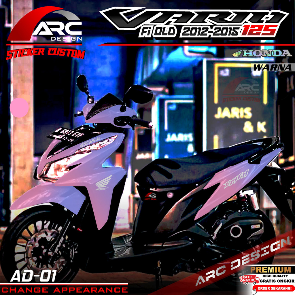 Jual (COD) TERBARU Decal Sticker Honda Vario 125 Fi Old Full Body
