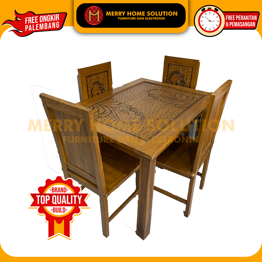 Jual Meja Makan Kayu Kursi Meja Makan Kayu Jati Murah Furniture Shopee Indonesia