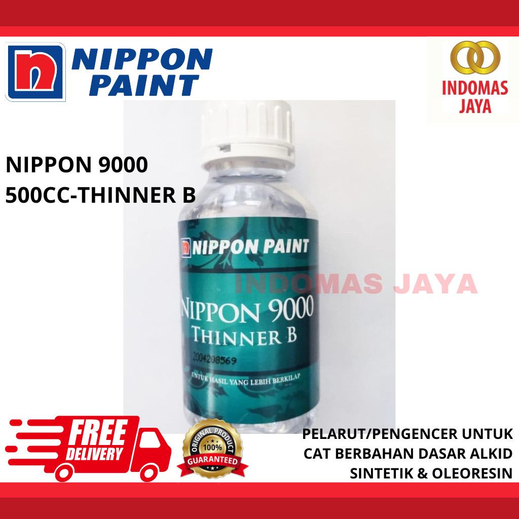 Jual Thinner Nippon 9000 Thinner B Nippon Paint Thinner Alkyd 500cc