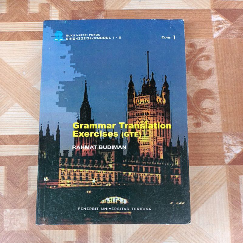 Jual ORIGINAL GRAMMAR TRANSLATION EXERCISES GTE EDISI 1 : UNIVERSITAS ...