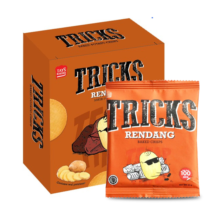 Jual Tricks Snack Baked Crips Kentang Rendang/Original/kimchi/Asian BBQ ...