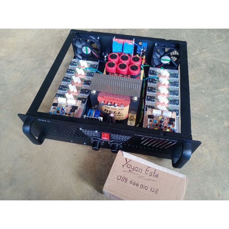 Jual POWER AMPLIFIER RAKITAN 10 amper besar ct 45 (free packing kayu