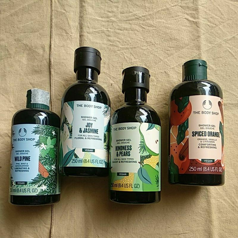 Jual shower gel the body shop limited edition (wild pine , spiced