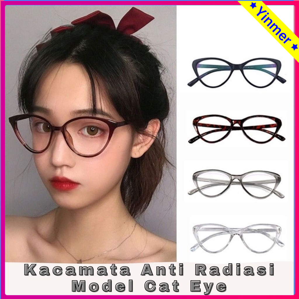 Jual COD✨HARGA TERENDAH YANGPERNAH Kacamata Leopard Cat Eye Anti