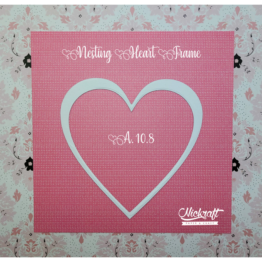Jual NESTING FRAME HEART - BAHAN SCRAPBOOK LABEL HATI LOVE | Shopee ...