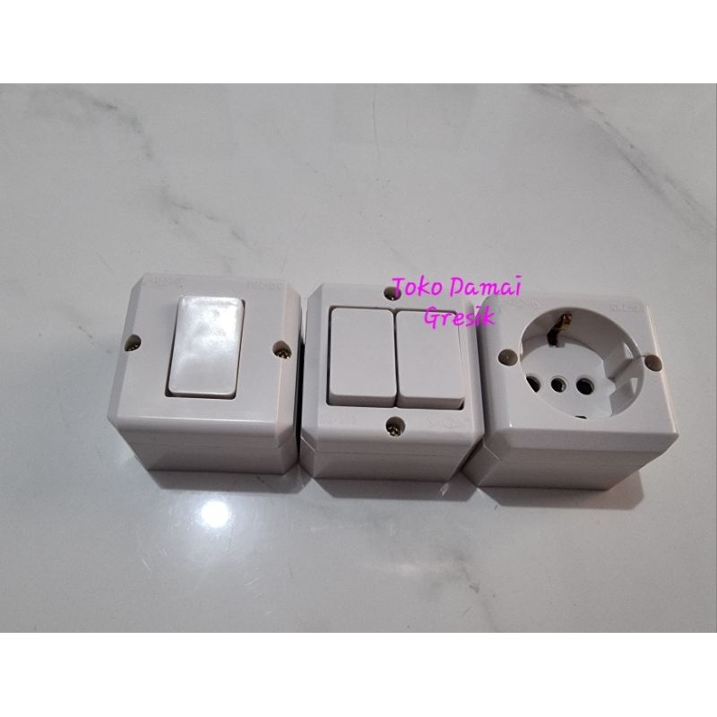 Jual Shigen Saklar stop kontak OB outbow tempel tembok Terminal ...