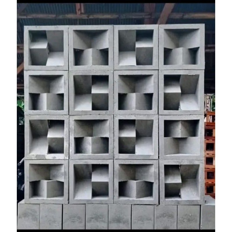 Jual roster beton minimalis unik motif m abu | Shopee Indonesia