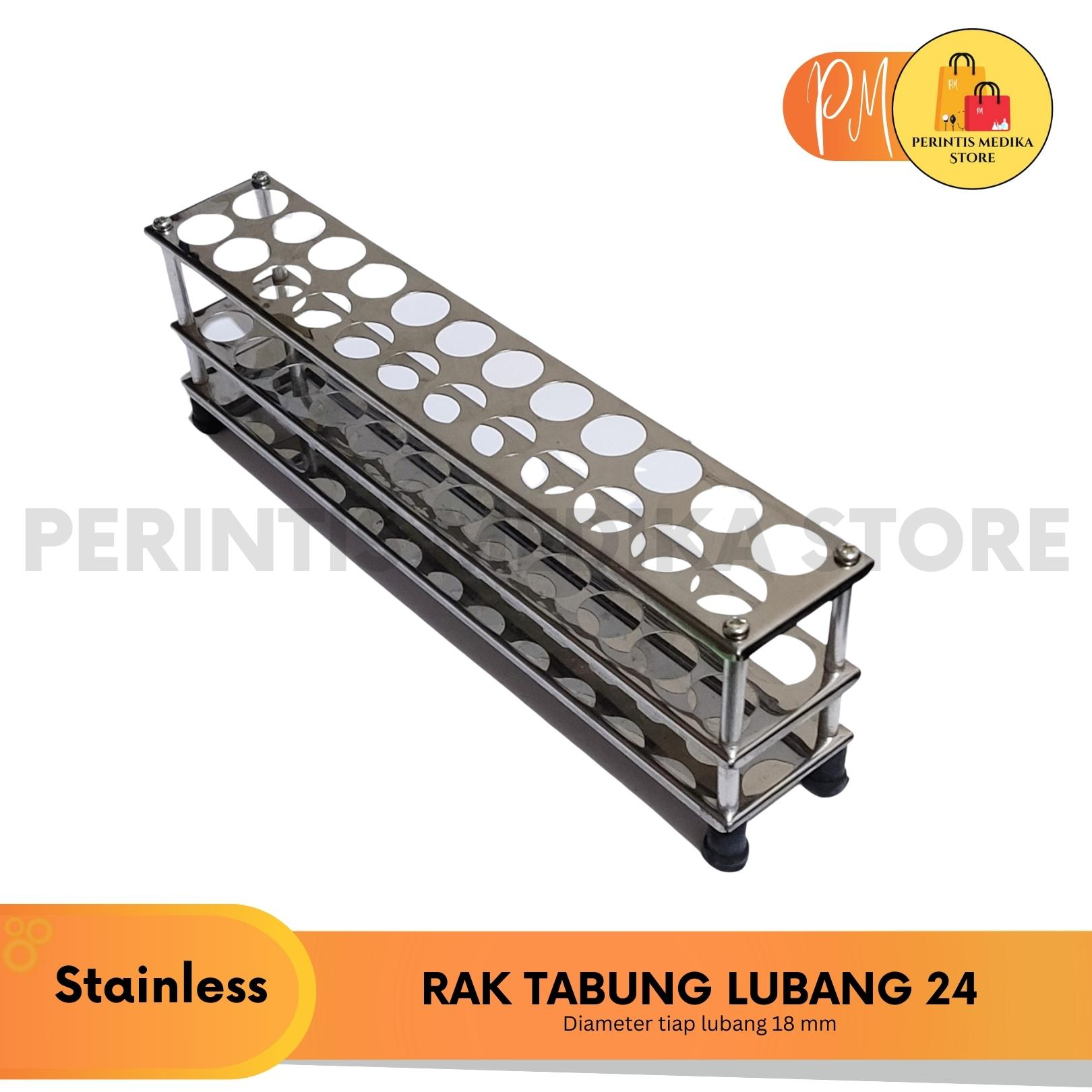 Jual Rak Tabung Reaksi Stainless 24 Lubang | Shopee Indonesia