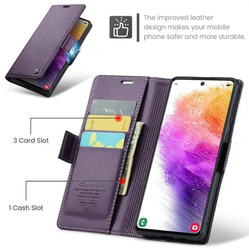 Jual Flip Case Samsung Galaxy A55 A35 A25 A15 A54 A34 A14 5g A24 4g Wallet Magnetic Casing 0547