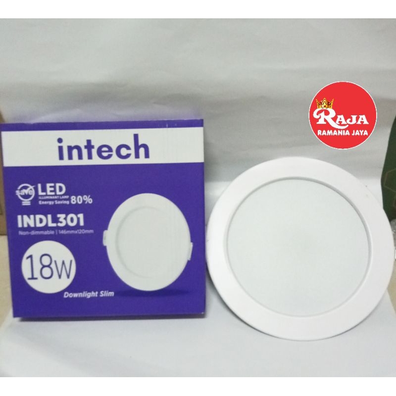 Jual Downlight Panel Lights Led Cahaya Putih Berkualitas Intech Sni Shopee Indonesia