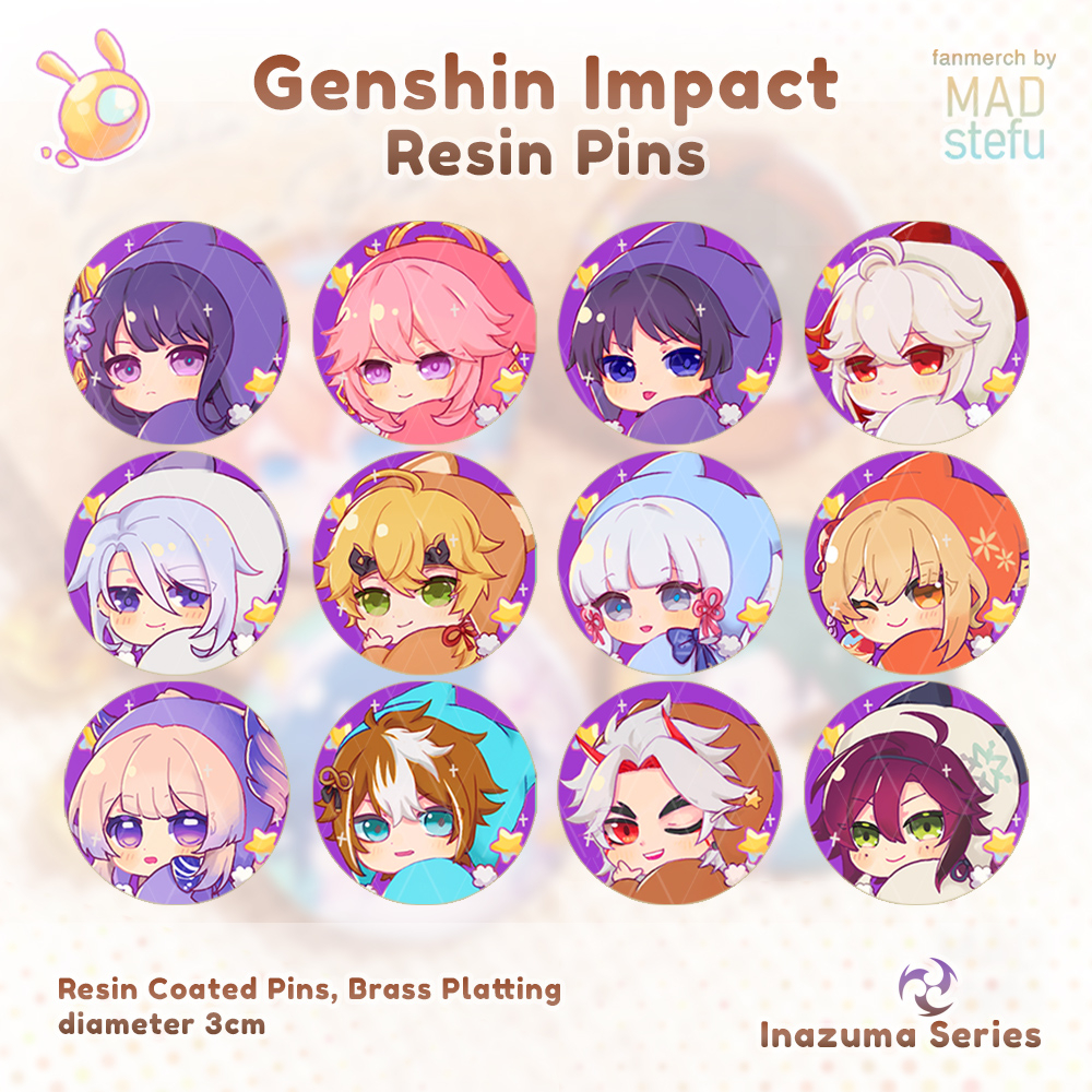 Genshin Impact Inazuma Pins