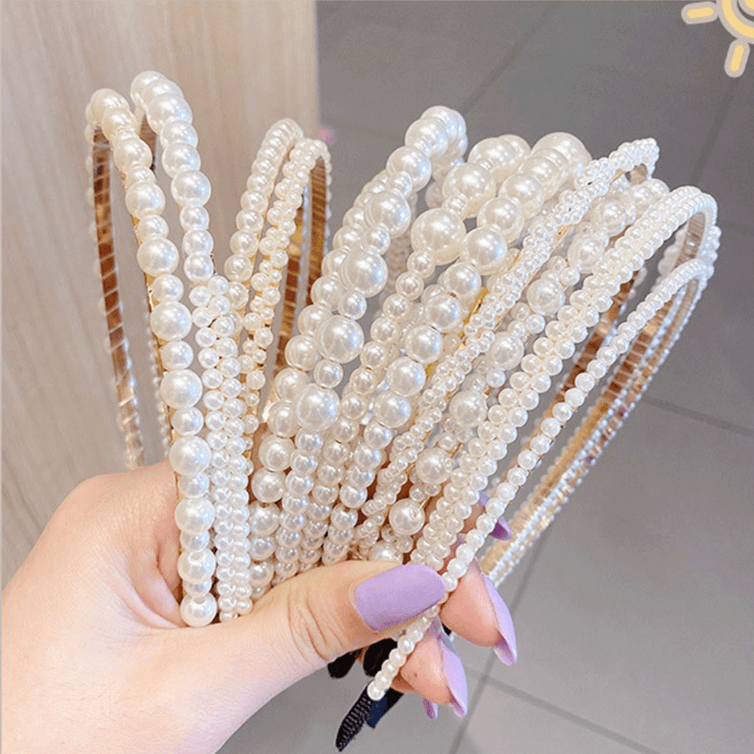 Jual Yoora Collection Bando Rambut Korea Bando Mutiara Aksesoris Rambut