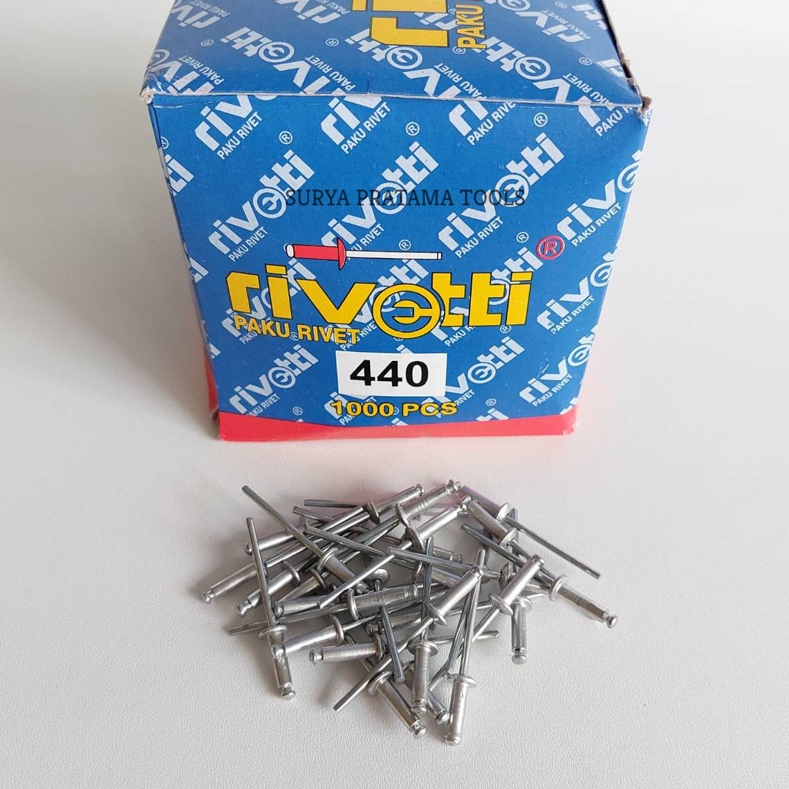 Jual Paku Rivet 440 Rivetti Isi 1000 Pcs Ukuran 3,2mm x 11mm | Shopee ...