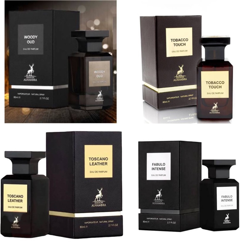 Jual Parfume Alhambra dupe TF ( Woody oud , Fabulo intense , Toscano leather , Tobaco touch