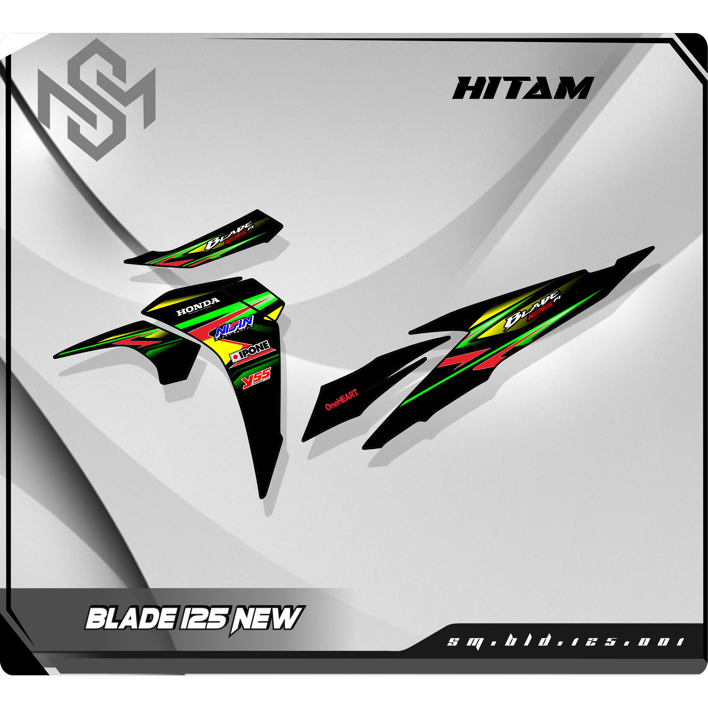 Jual Stiker Striping Blade 125 New Striping Decal Transparan Blade New ...