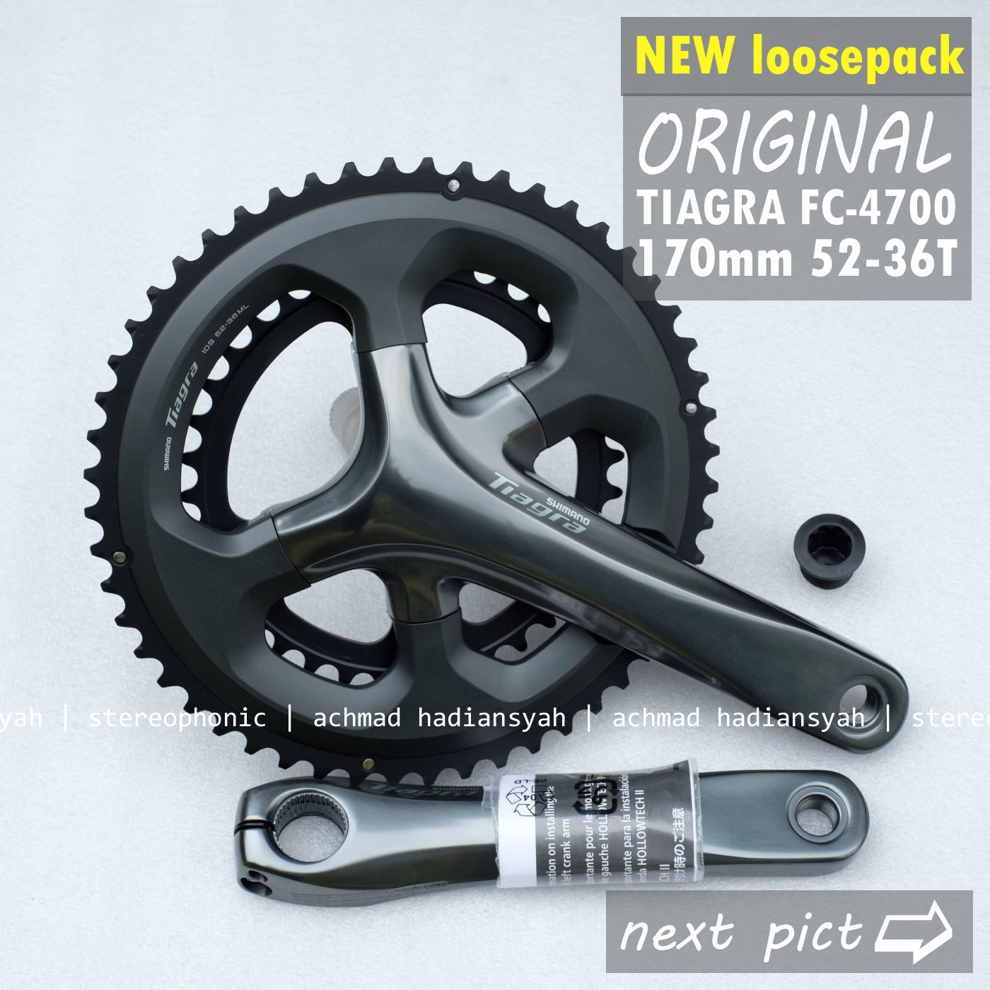 Crank Dura Ace 52 36 Chainring 52/36T Shimano Dura-Ace FC-R9100 11