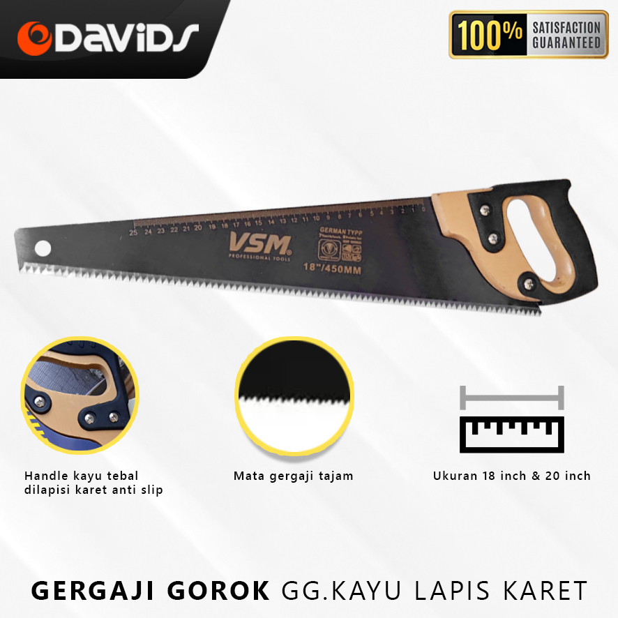 Jual Gergaji Tangan Graji Kayu Geraji Belah Potong Pemotong Teflon 18 ...