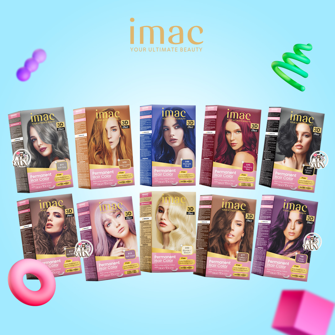 Jual IMAC HAIR COLOR / CAT RAMBUT PERMANENT 3D EFFECT ( READY 10 VARIAN ...
