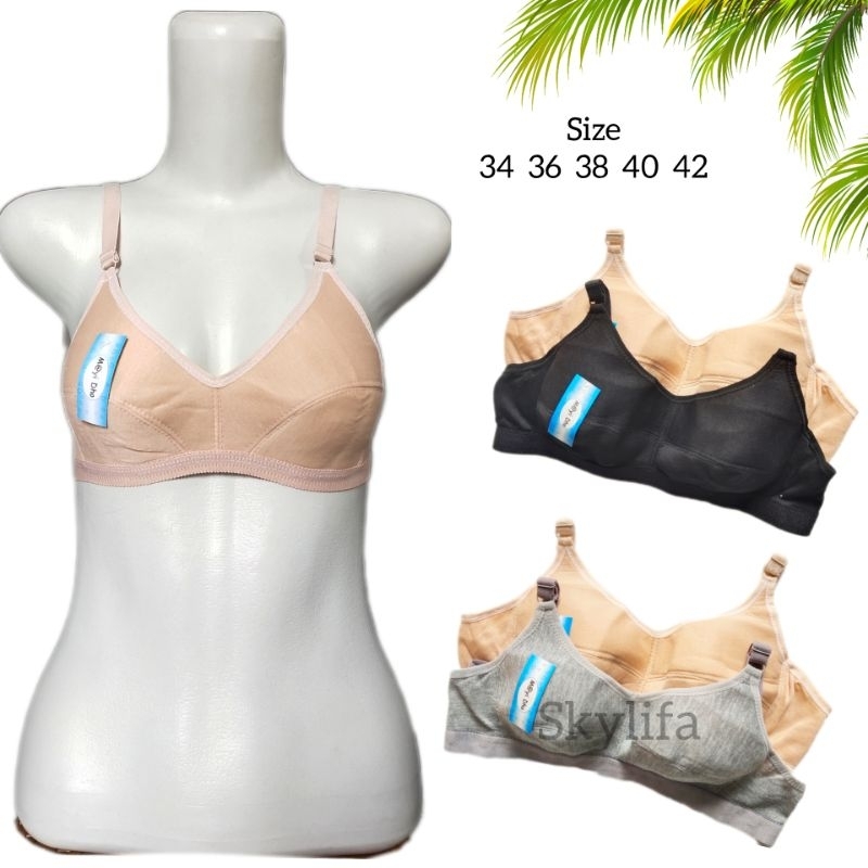 BH SET SOREX 17232 15232 TANPA KAWAT CUP B BRA WANITA SET 34 36 38 40  CELANA DALAM SUPER SOFT M L XL XXL