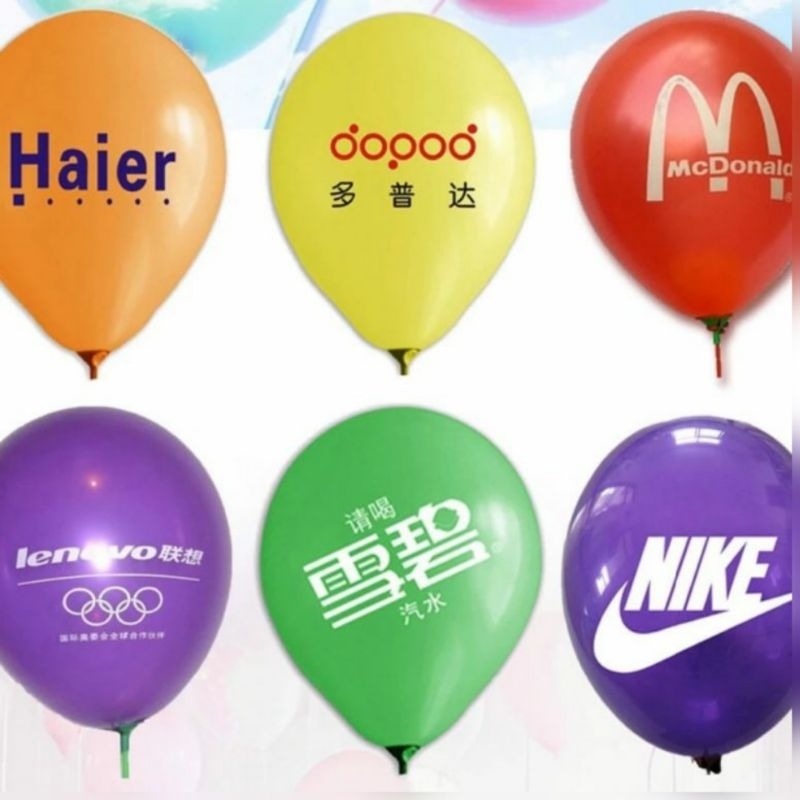 Jual Balon Promosi | Custom Sablon | Shopee Indonesia