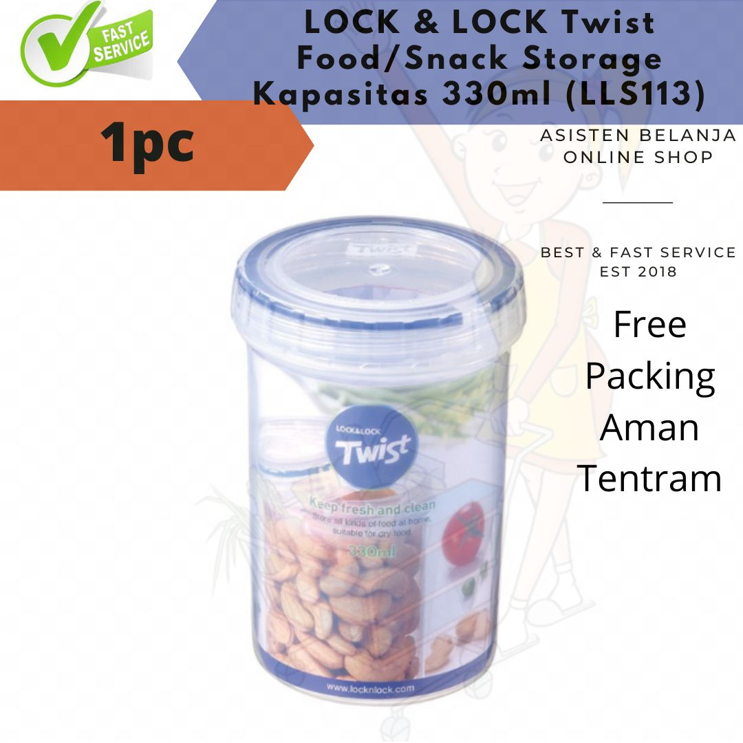 Jual Lock&Lock Lock & Lock Twist Toples Makanan Snack Wadah Cemilan ...