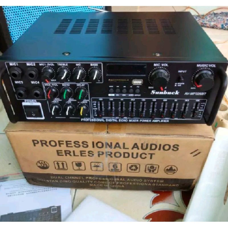 Jual Produk Power Amplifier Ampli 2000 Watt Bluetooth Karaoke Home