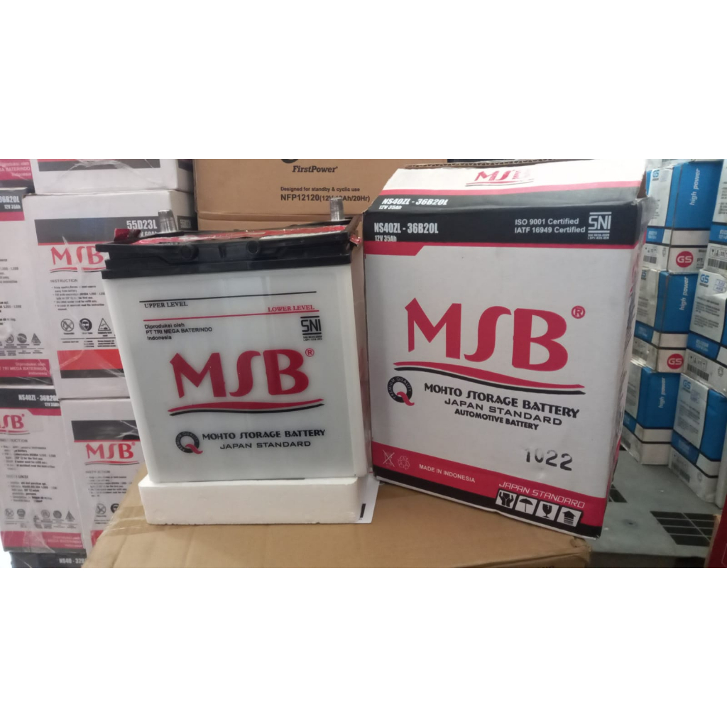 Jual Aki mobil honda jazz MSB ns40zl 36b20l 12v35ah 12v 35ah basah ...