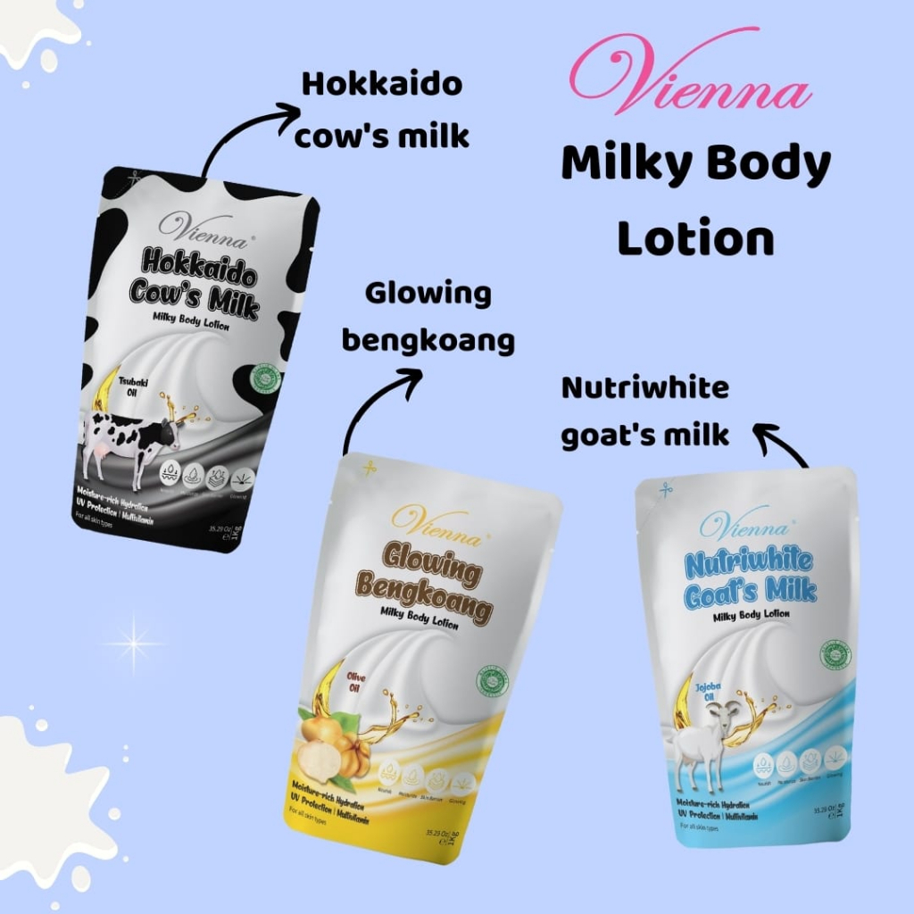 Jual Vienna Milky Body Lotion Goats Milk 1KG Shopee Indonesia