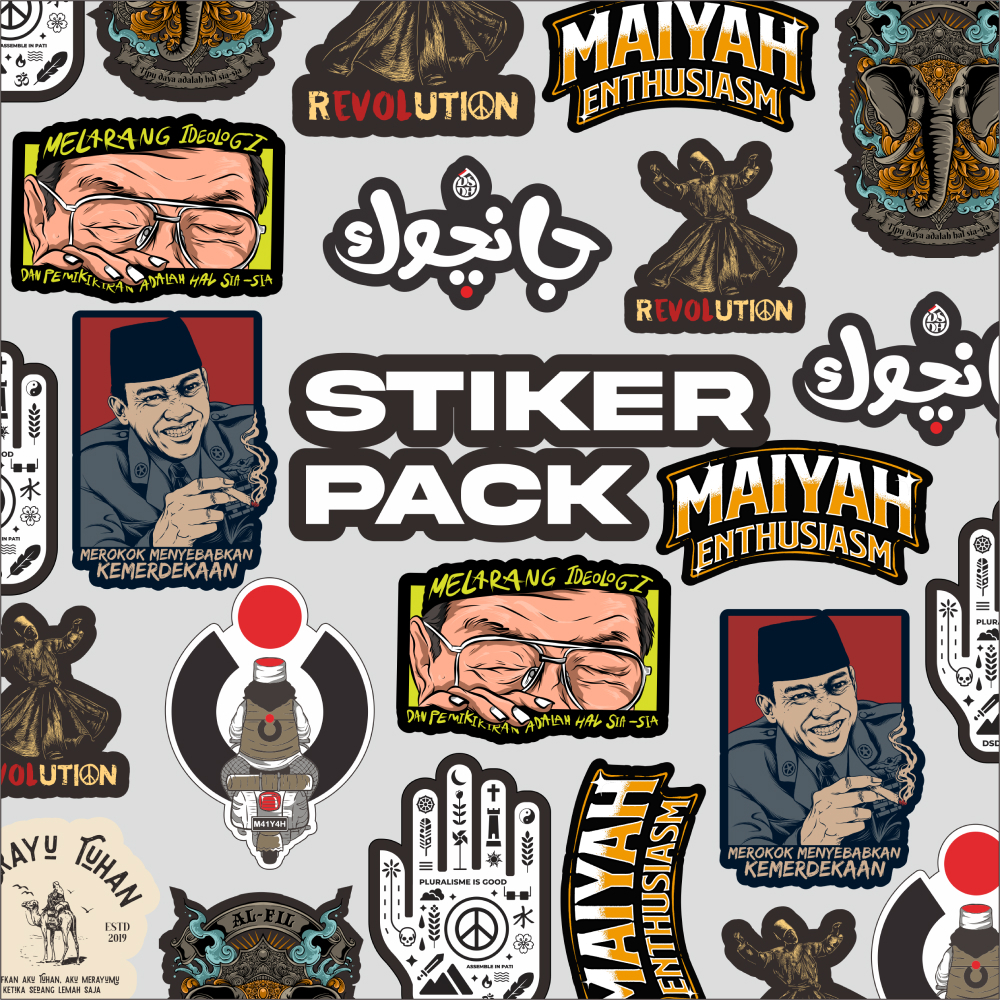 Jual Stiker pack isi 10pcs Random Stiker Cutting desain terbaik diseduh ...