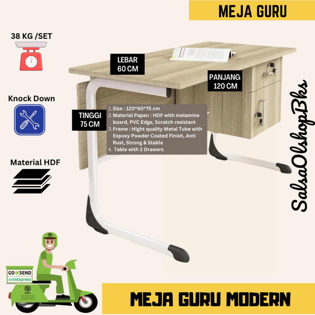 Jual MEJA GURU RANGKA BESI | MEJA GURU MINIMALIS | MEJA KASIR RANGKA ...