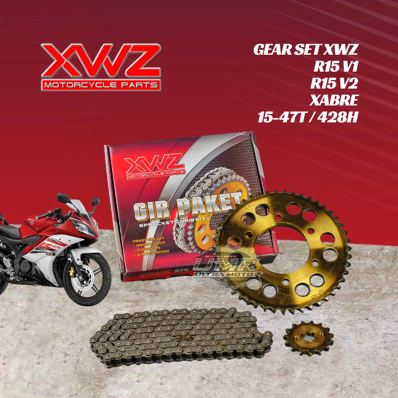 Jual GEAR GIR SET GIR PAKET R15 V1 V2 XABRE BYSON VIXION NEW NVL NVA